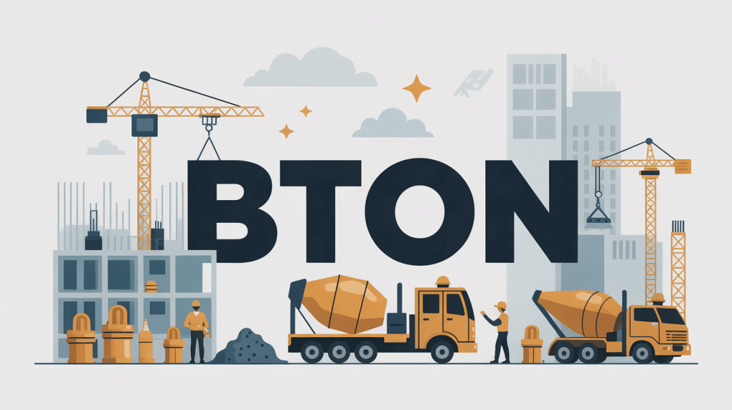illustration bton chantier moderne