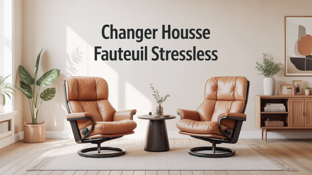 changer housse fauteuil stressless moderne avant après
