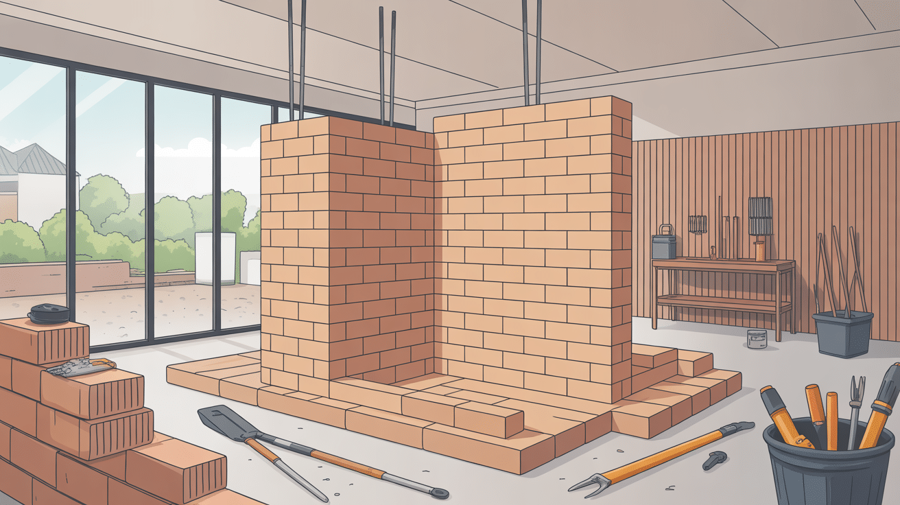 coller du siporex illustration cloison