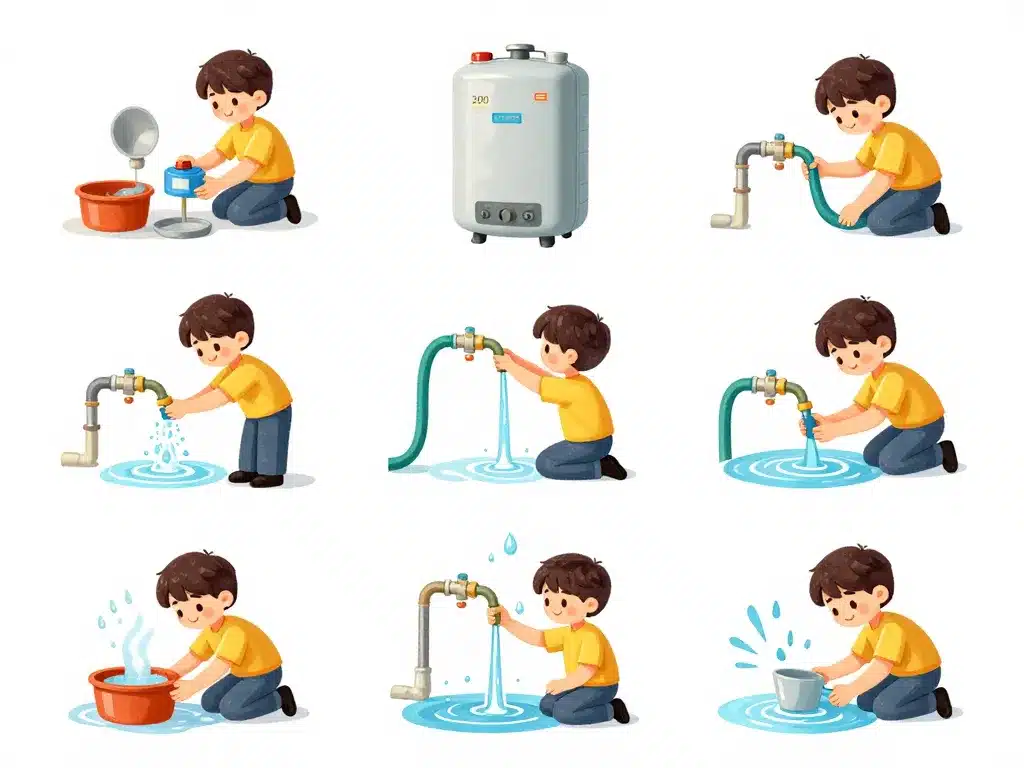 combien de temps pour vidanger un chauffe-eau de 200l étapes vidange chauffe-eau