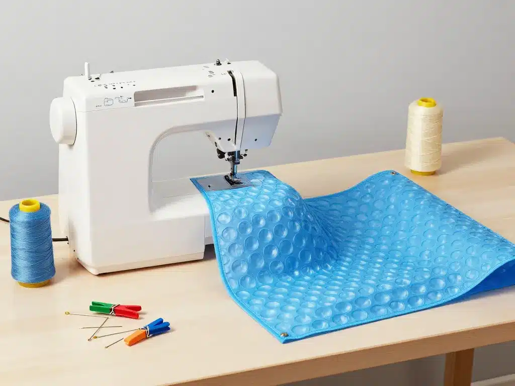 comment coudre une bâche à bulle préparation du matériel pour couture