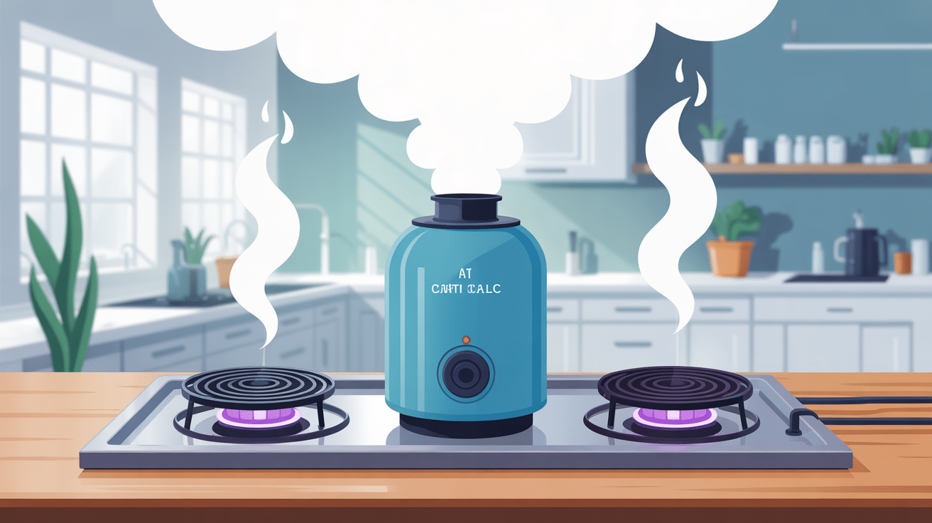 détartrage centrale vapeur Calor Express Anti Calc sur table avec vapeur