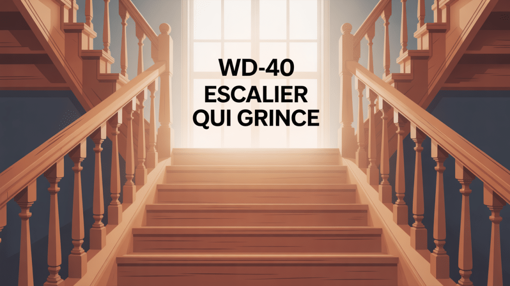 escalier qui grince wd40 ambiance silencieuse