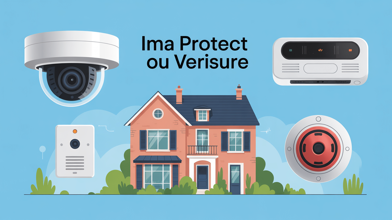 Illustration choix entre Ima Protect ou Verisure pour sécuriser une maison