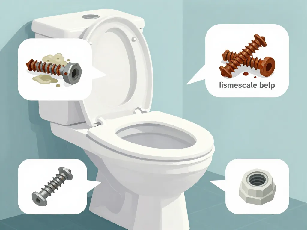 impossible enlever abattant wc calcaire rouille vis plastique