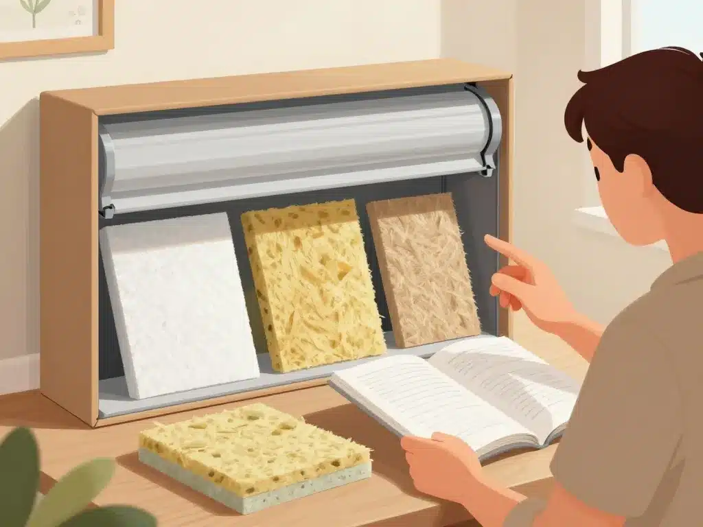 illustration isolant pour coffre volet roulant comparaison matériaux