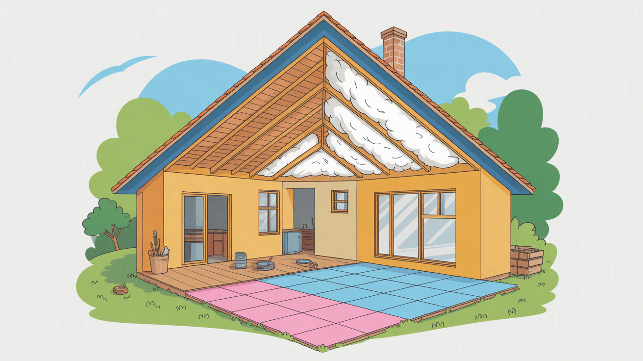 isolation mousse polyuréthane projetée faire soi-même dans les combles et plancher maison