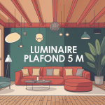 luminaire hauteur sous plafond 5m illustration éclairage pièce haute