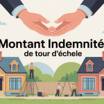 montant indemnité tour d'échelle illustration voisins échafaudage