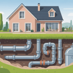 schéma regard plomberie réseau évacuation