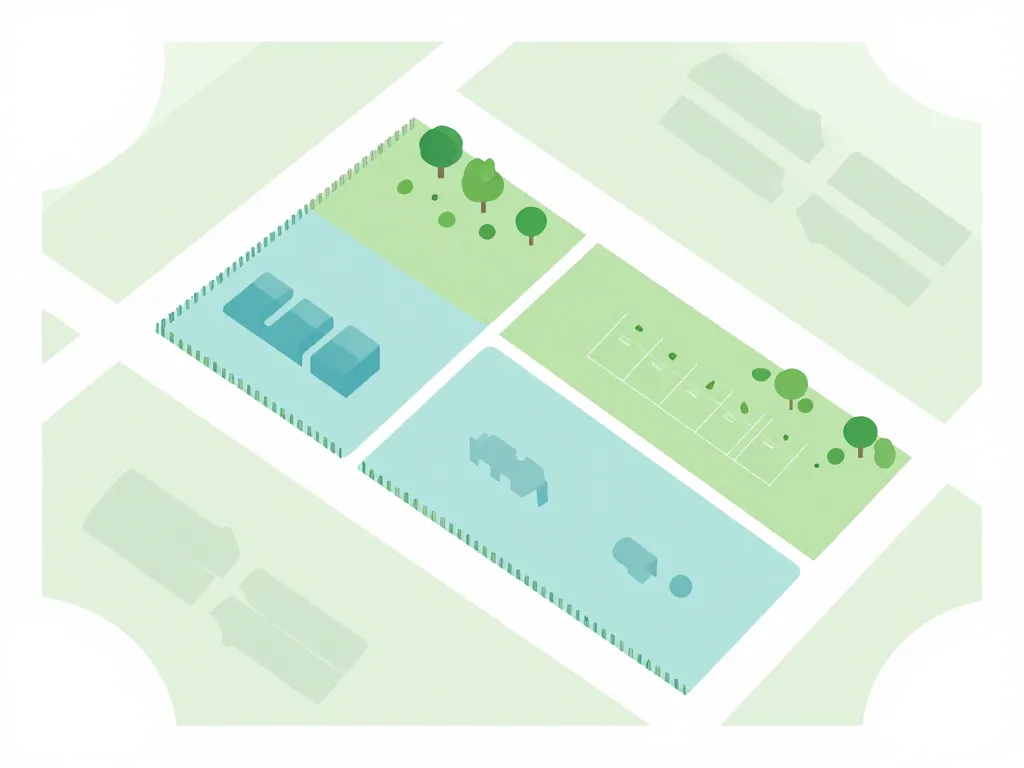 Diagramme conceptuel servitude de non aedificandi terrain constructible