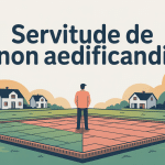 Illustration servitude de non aedificandi sur terrain avec zone interdite