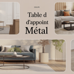 table d appoint metal modernes dans plusieurs pièces