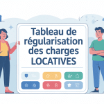 Illustration gestion transparente tableau régularisation charges locatives gratuit