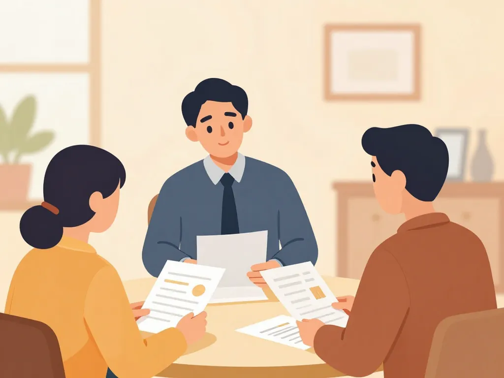 Scène présentation tableau régularisation charges locatives gratuit au locataire