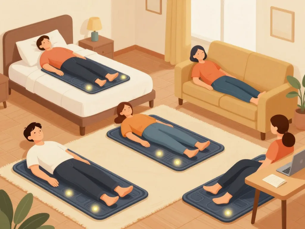 tapis de mise à la terre illustration usages quotidiens