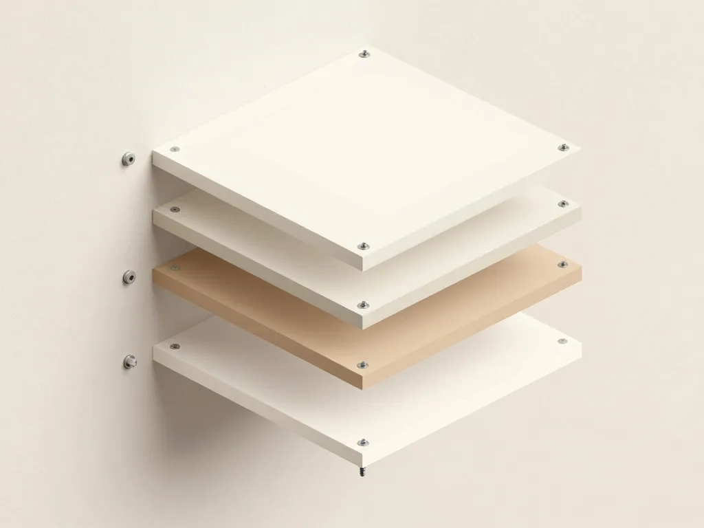 Diagramme de la méthode pour visser placo directement sur mur