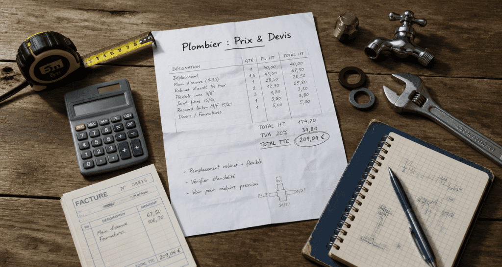 artisan en 1 clic plombier prix devis outils