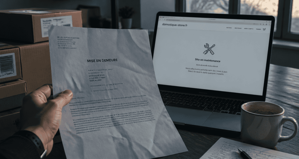 avis domotique store lettre remboursement