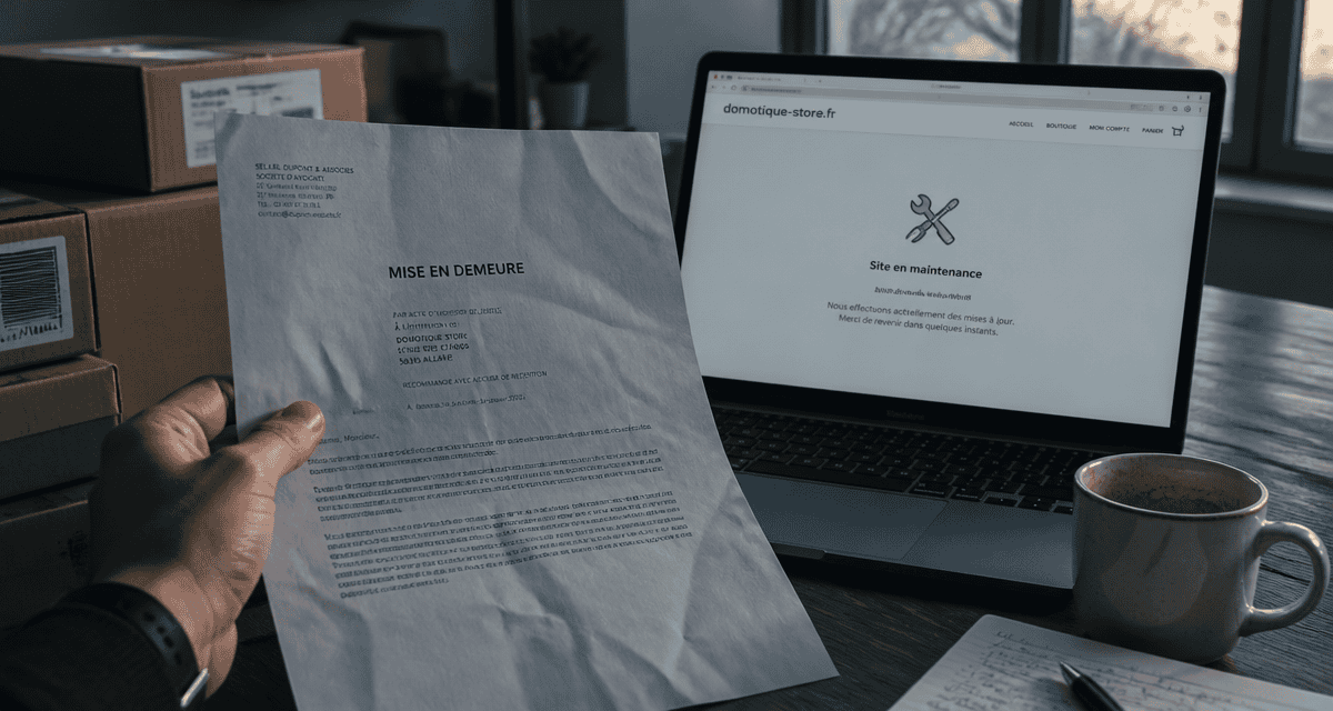 avis domotique store lettre remboursement