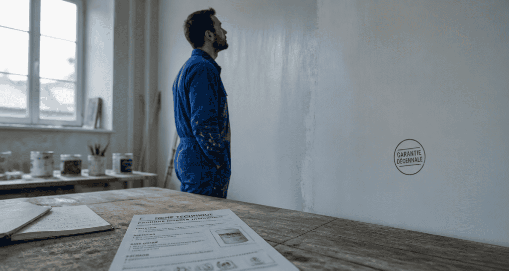 Artisan contrôle mur garantie décennale peinture