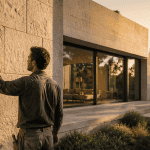 Maison pierre de taille moderne façade calcaire