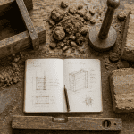 Atelier mur en pisé avec outils traditionnels