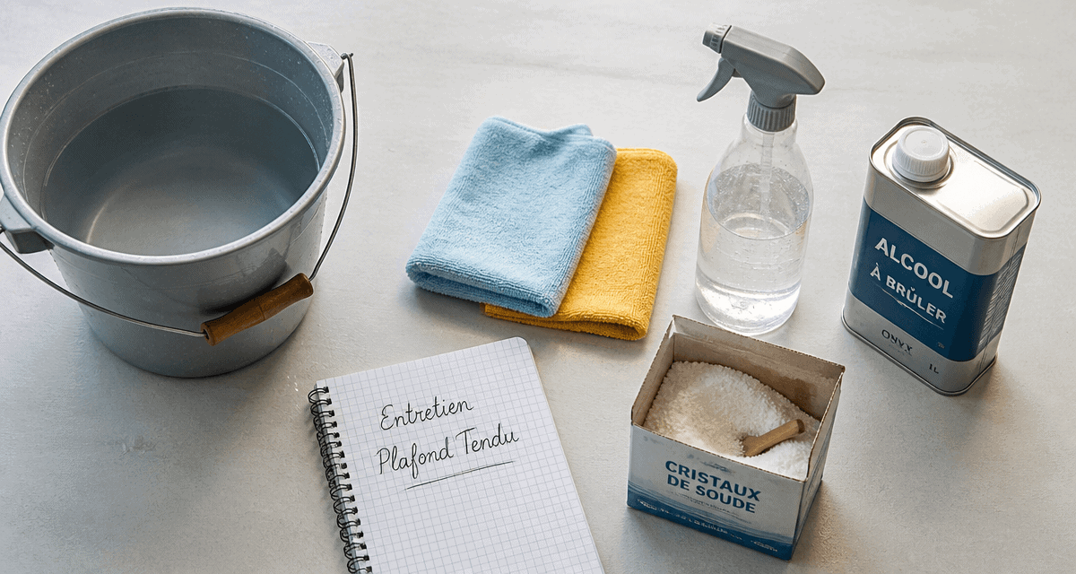 plafonds tendus nettoyage matériel maison