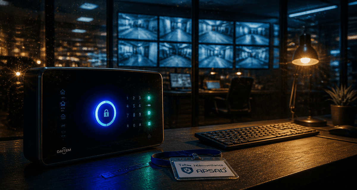 Télésurveillance locaux professionnels centrale d’alarme