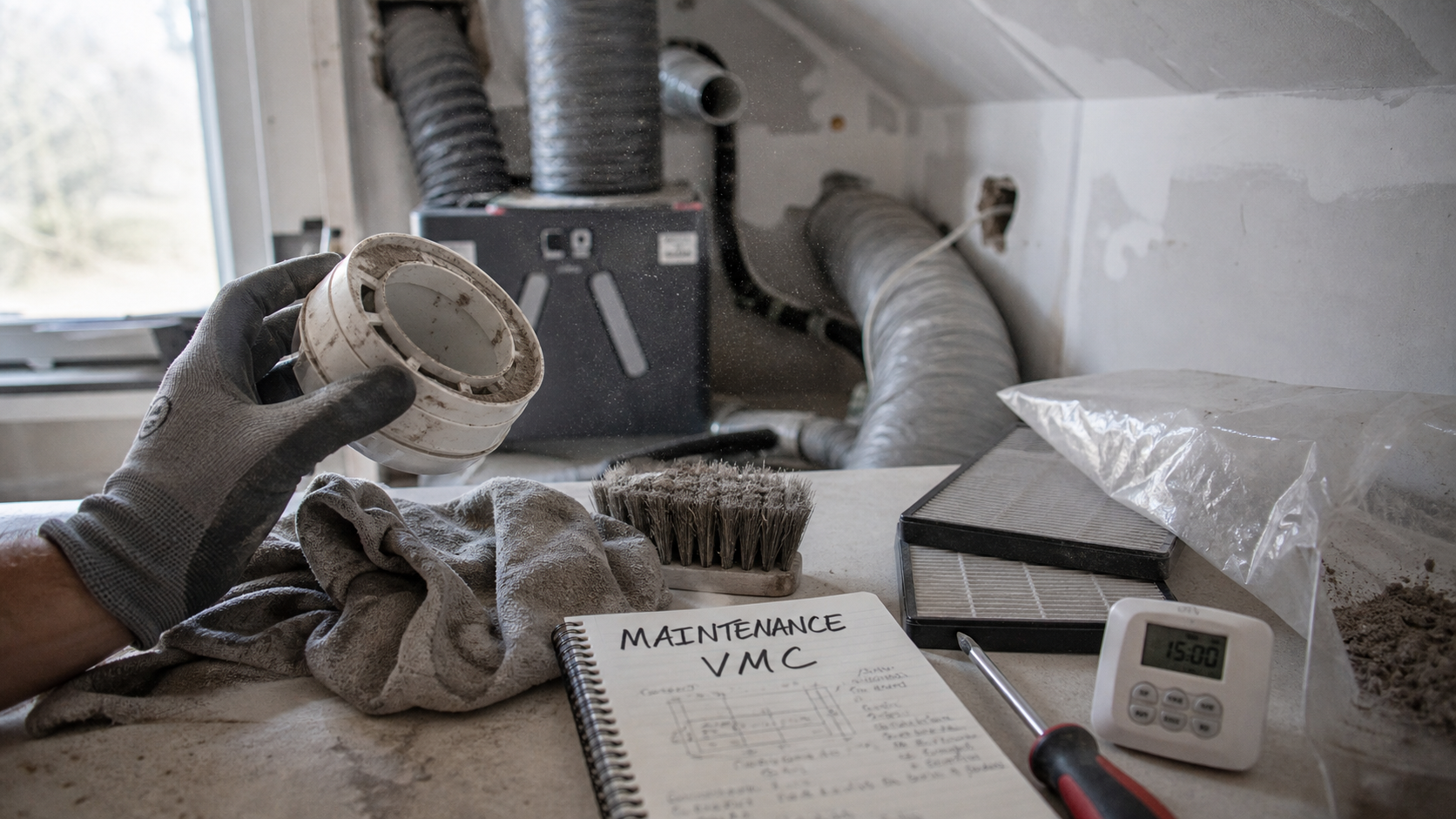 maintenance vmc : nettoyage bouche d’extraction et filtres