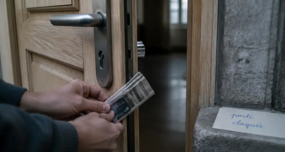 Ouvrir une porte claquée sans clé avec carte et radio pour ouvrir une porte