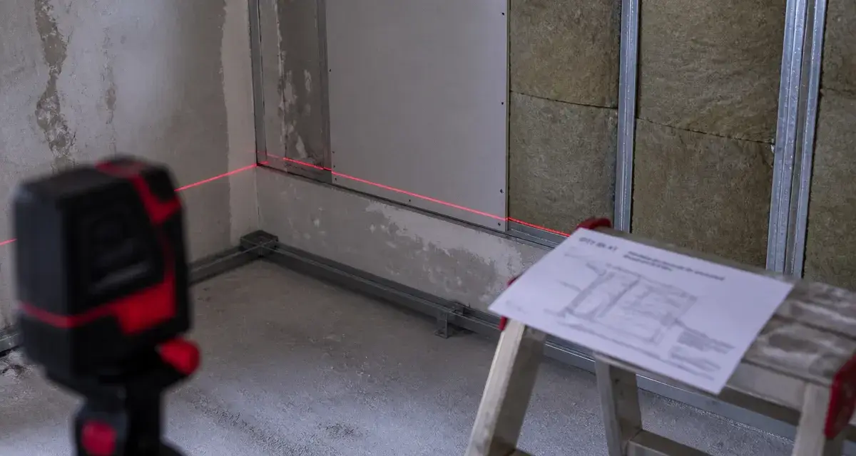Plafond autoportant distance : contrôle du fléchissement BA13 et rails