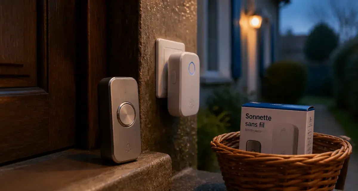 Prix sonnette sans fil : sonnette sans fil près de la porte