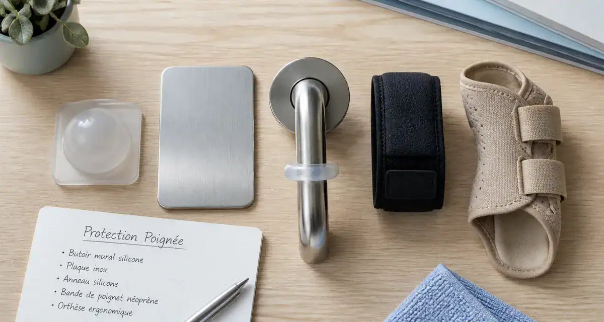 Protection poignee accessoires silicone inox et orthese