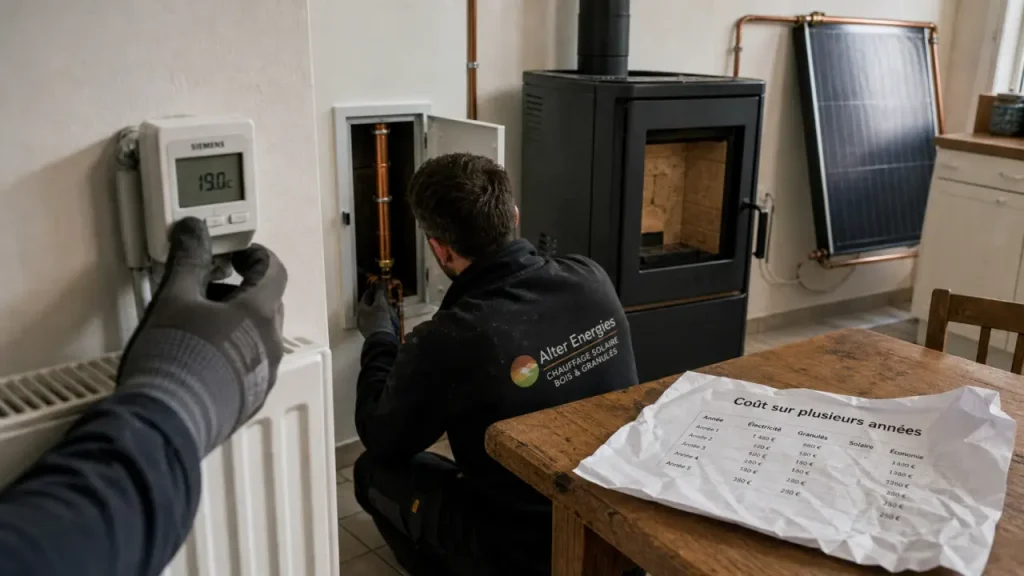 Bois, solaire ou pompe à chaleur : quel chauffage écologique choisir selon son logement ?