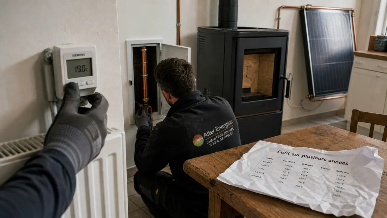 Chauffage écologique : thermostat, radiateur et solaire thermique