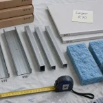 Largeur rail placo R48 R70 R90 selon cloison et isolant