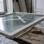 Reparer vitre fissuree : securiser la fenetre avec ruban adhésif