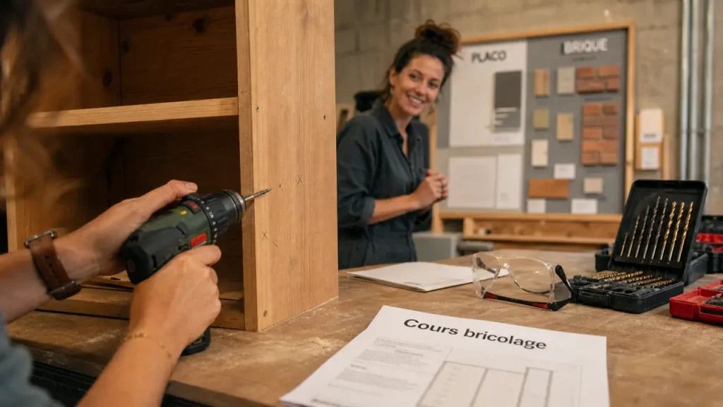 Cours de bricolage pour femmes : apprendre à percer, fixer et gagner en autonomie