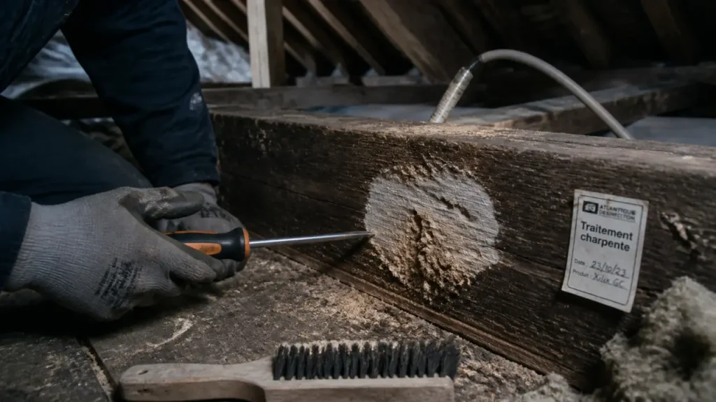 Traitement de charpente en bois : comment identifier les signes d&rsquo;attaque et agir efficacement