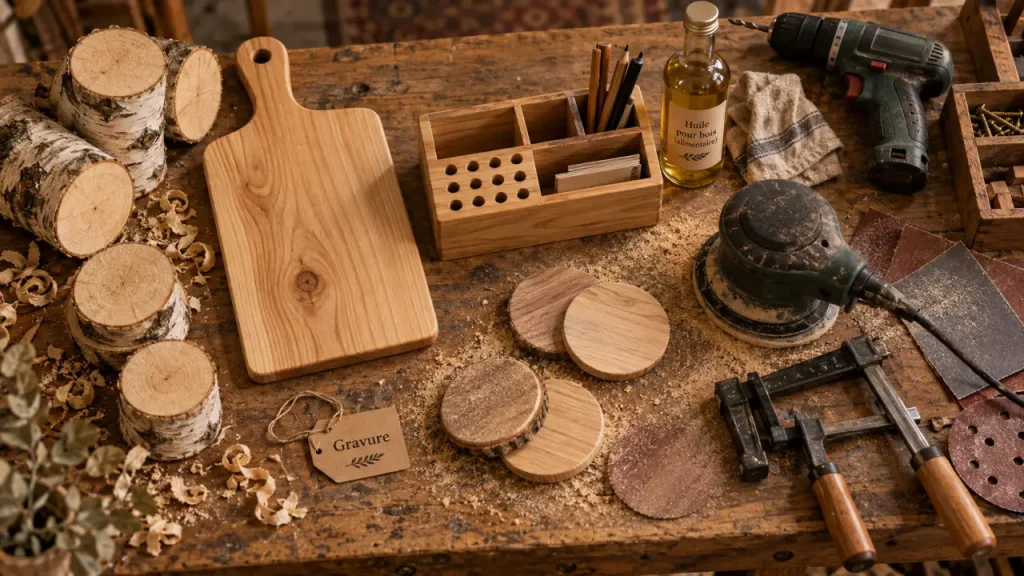 Fabriquer des objets en bois : 15 idées rentables, outils et techniques de finition